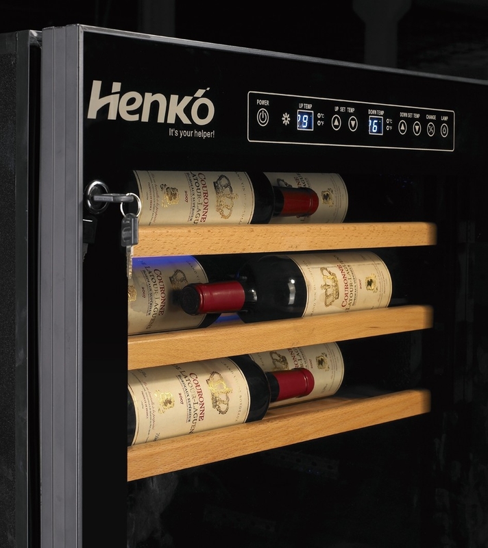 Elegant Upright Thermoelectric Wine Cooler Fridge Practical 90 Bottle